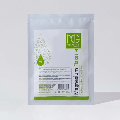 Magnesium Flakes Bubble Bath Cold and Flu